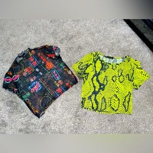 Mesh Crop Tops